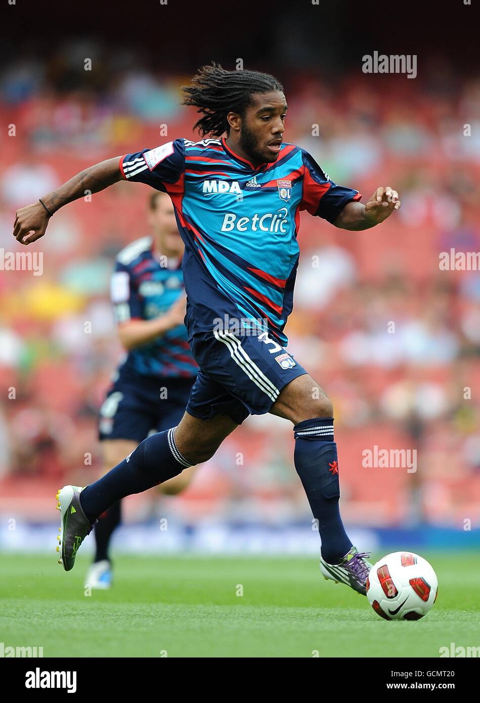 Football - Emirates Cup 2010 - Celtic v Olympique Lyonnais - Emirates Stadium.Alexandre Lacazette, Olympique Lyonnais Banque D'Images