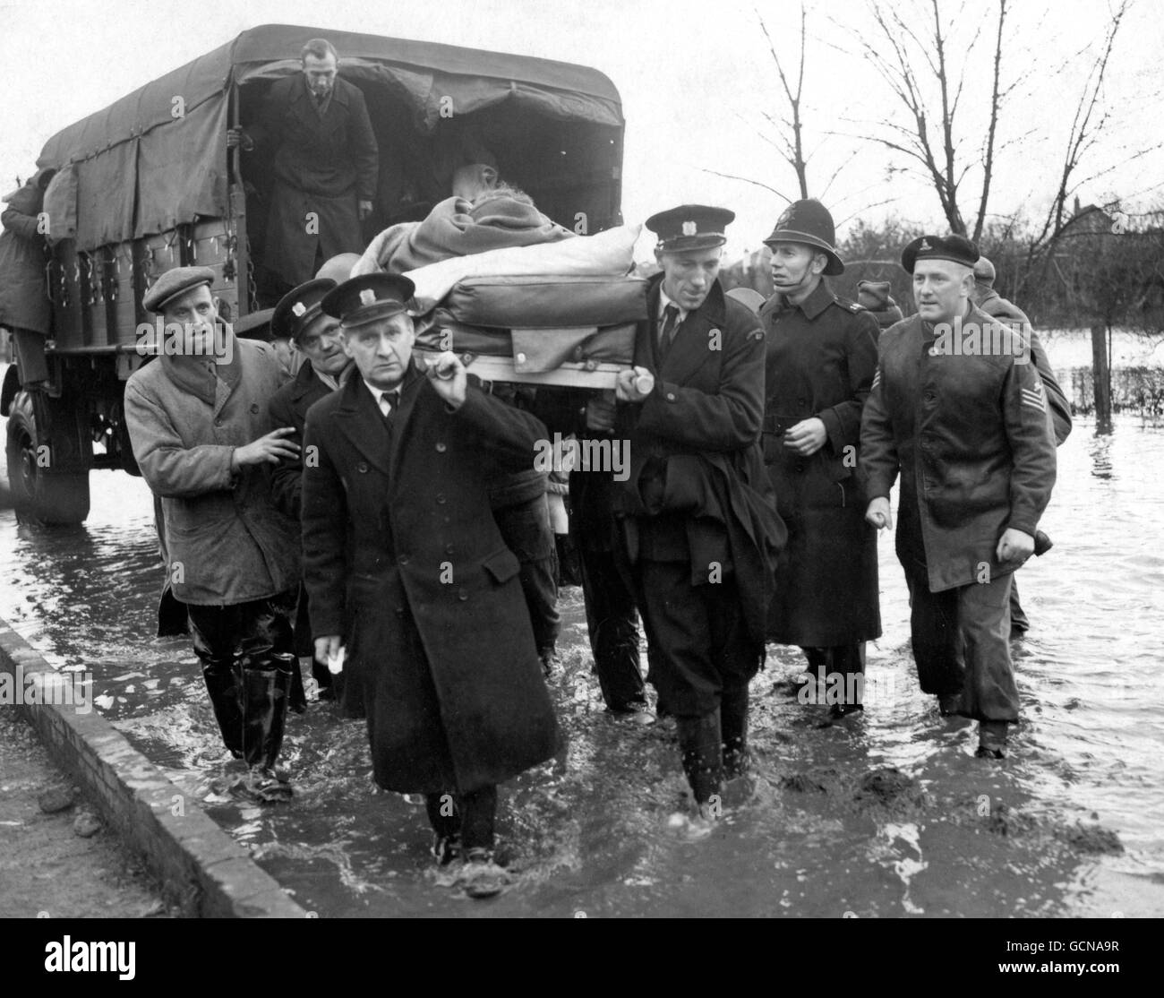 Catastrophes naturelles - les grandes inondations de 1953 - Southend Banque D'Images