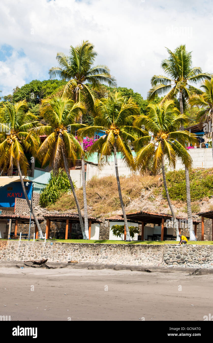 Vue de la plage à El Salvador Banque D'Images