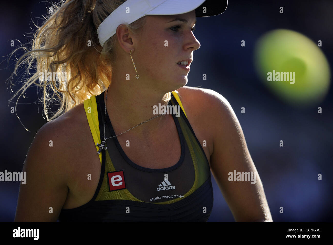 Caroline Wozniacki au Danemark pendant le huitième jour de l'US Open, à Flushing Meadows, New York, États-Unis. Banque D'Images