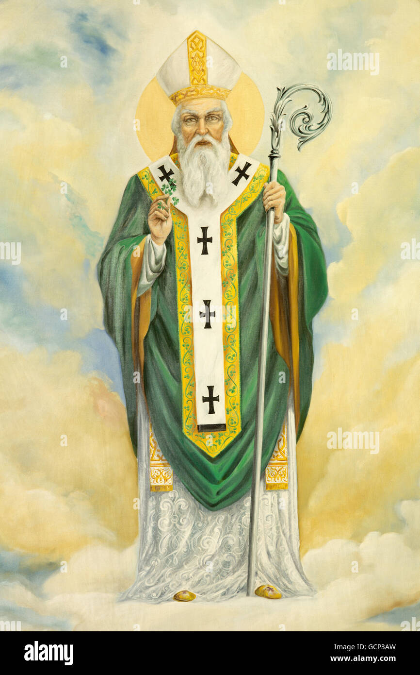 ROME, ITALIE - 10 mars 2016 : la peinture à l'église Saint Patrick Basilica di Santa Maria Ausiliatrice Banque D'Images