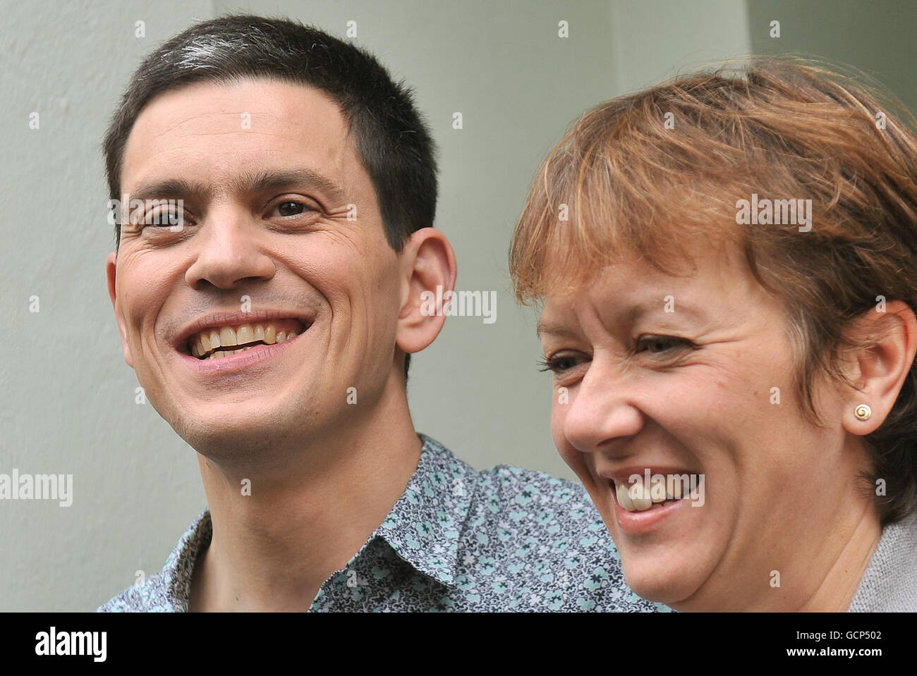 Les plans de David Miliband Banque D'Images