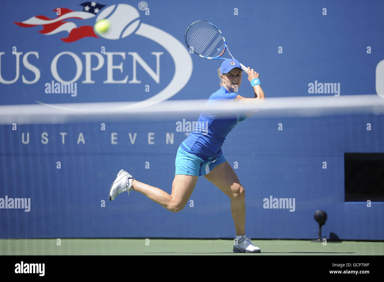 Kim Clijsters en Belgique dans son match contre Greta Arn en Hongrie pendant le premier jour de l'US Open, à Flushing Meadows, New York, États-Unis. Banque D'Images