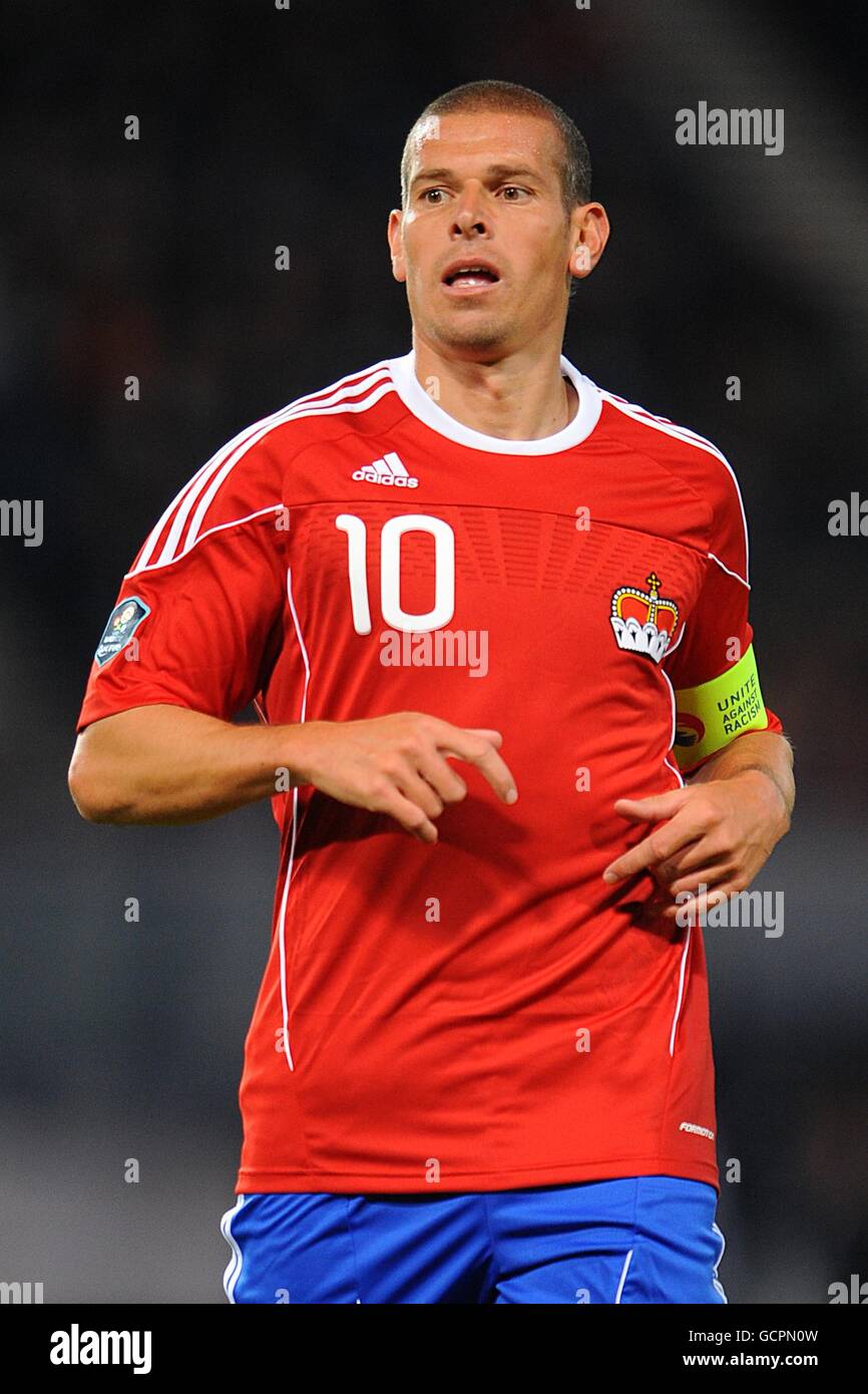 Football - UEFA Euro 2012 - Qualifications - Groupe I - Ecosse v Liechtenstein - Hampden Park Banque D'Images