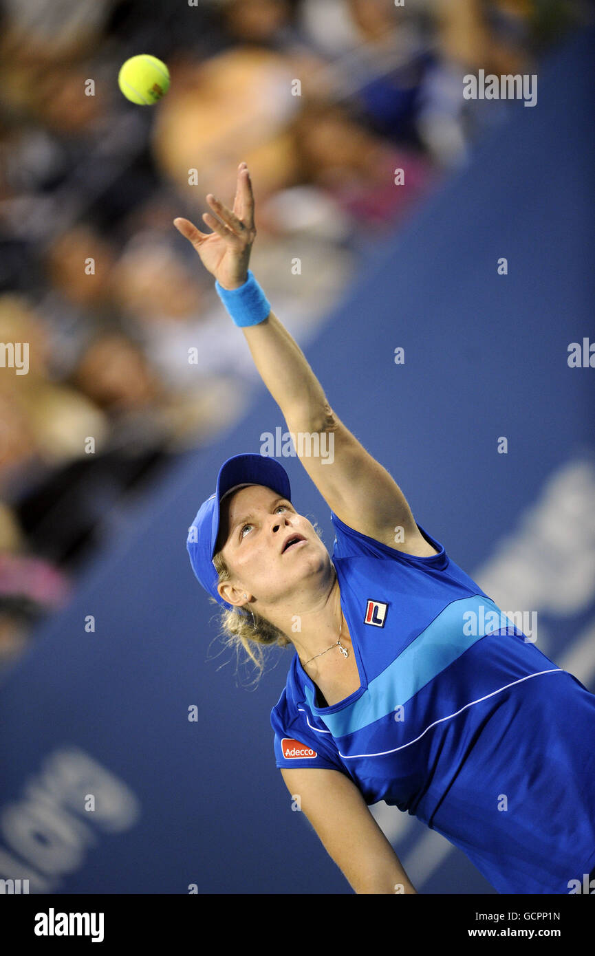 Tennis - US Open 2010 - jour treize - Flushing Meadows.Kim Clijsters en Belgique pendant le treize jour de l'US Open, à Flushing Meadows, New York, États-Unis. Banque D'Images