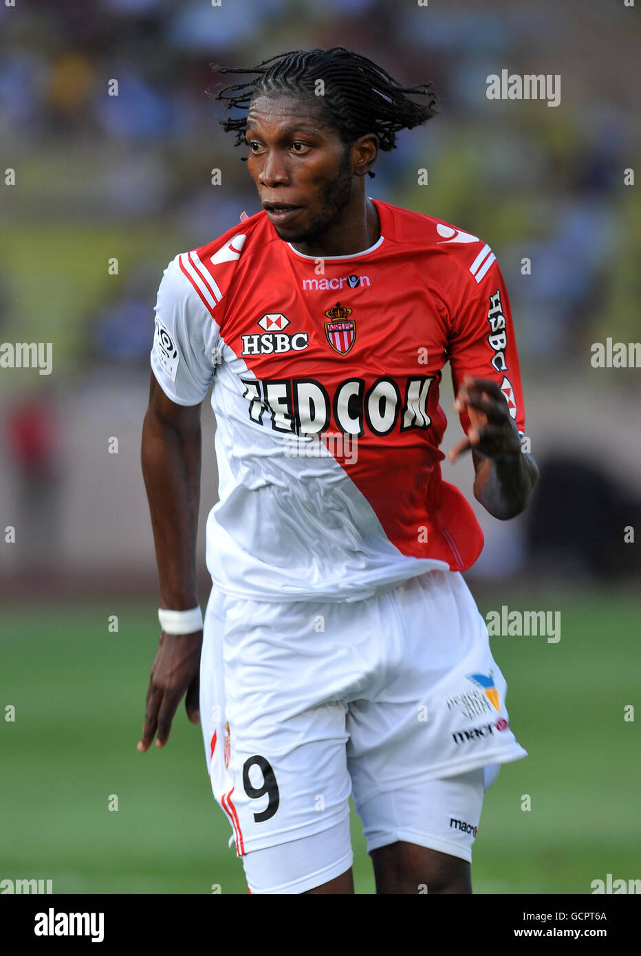 Football - France première Division - AS Monaco / AJ Auxerre - Stade Louis IIDieudonne Mbokani Bezua, COMME Monaco Banque D'Images