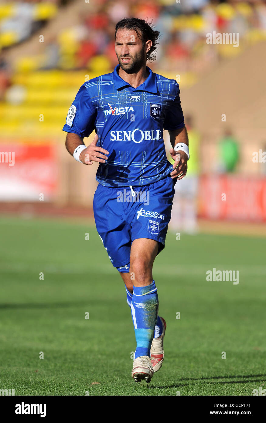 Football - France première Division - AS Monaco / AJ Auxerre - Stade Louis II Cedric Hengbart, AJ Auxerre Banque D'Images