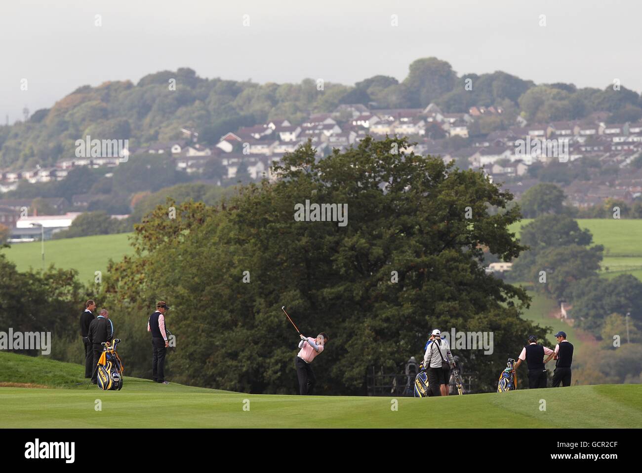 Golf - 38e Ryder Cup - Europe v USA - Jour de pratique trois - Celtic Manor Resort Banque D'Images