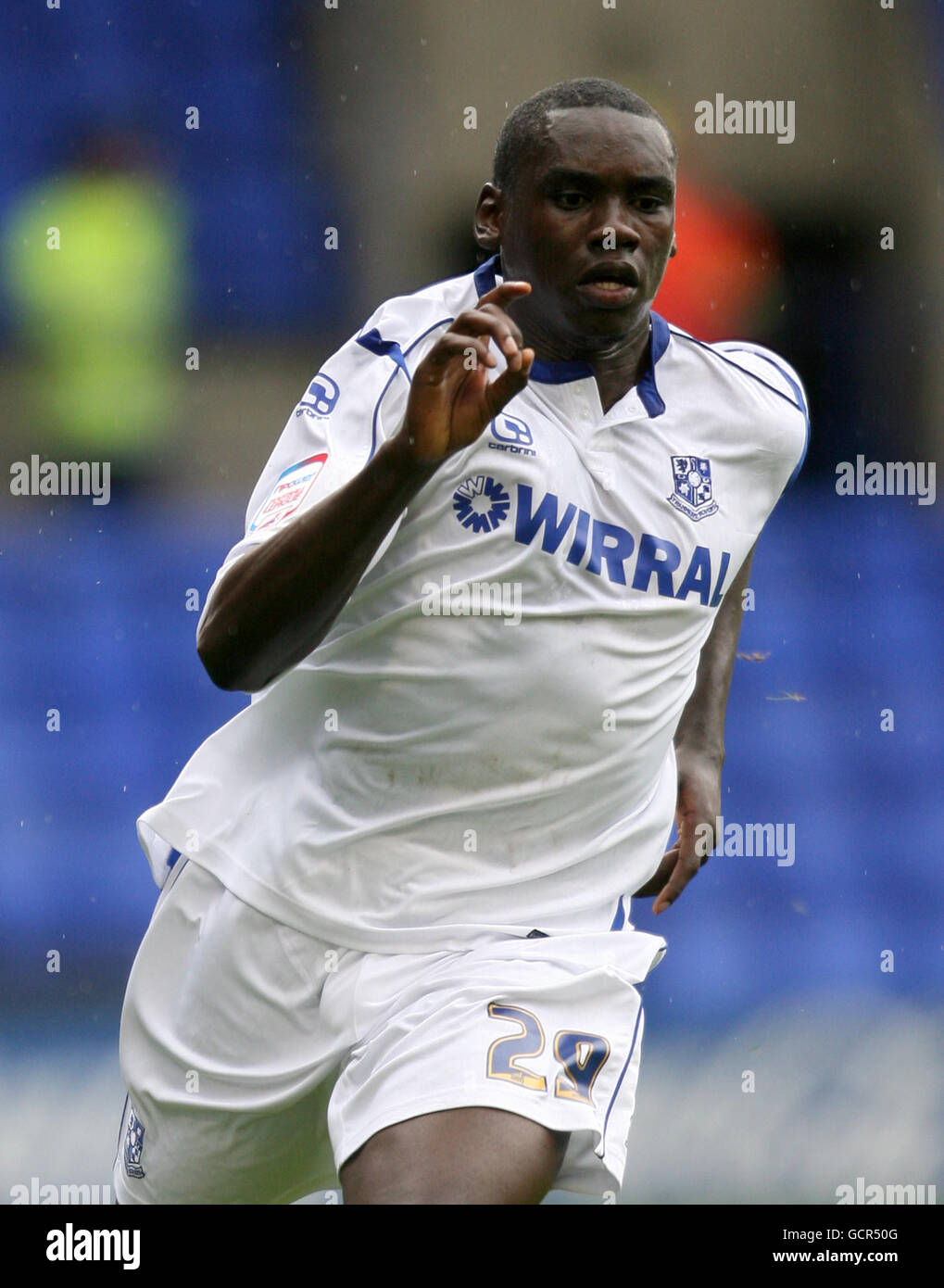 Football - npower football League One - Tranmere Rovers / Charlton Athletic - Prenton Park.Jermaine Grandison, Tranmere Rovers Banque D'Images