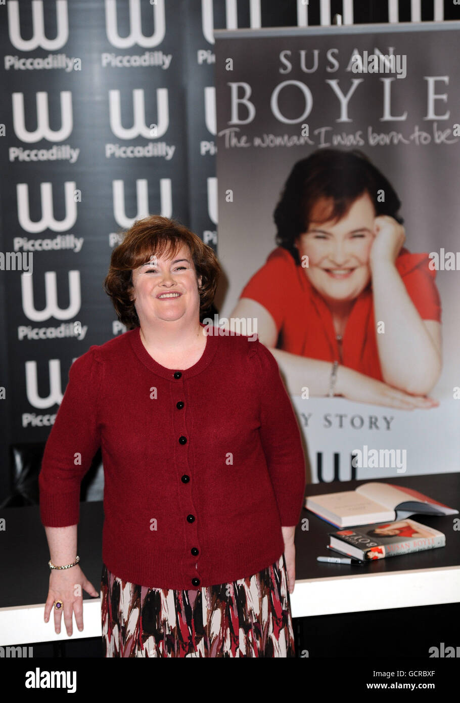 Susan Boyle livre signature - Londres Banque D'Images