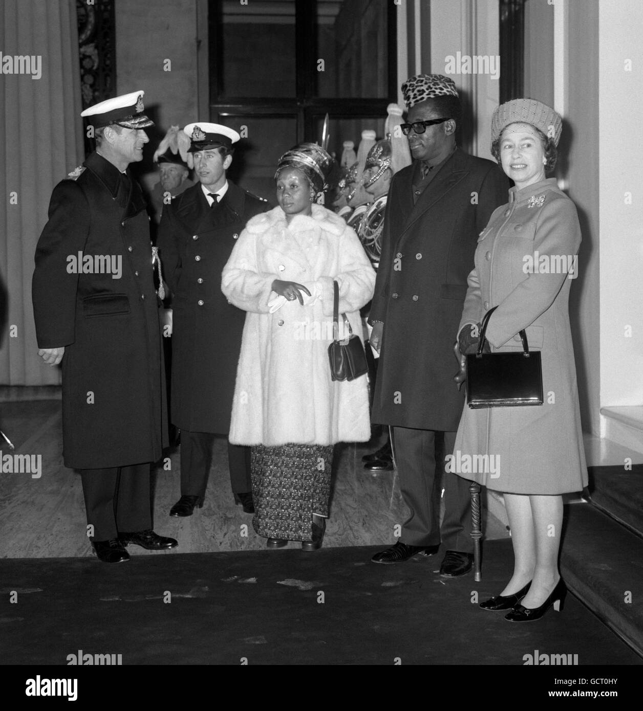Politique - Visite d'État du Président Mobutu du Zaïre - Buckingham Palace, Londres Banque D'Images