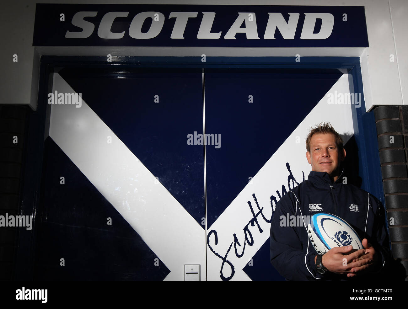 Rugby Union - annonce de l'entraîneur de l'Ecosse 7 - Murrayfield.Graham Shiel, entraîneur en chef de New Head of Scotland 7, lors d'un appel photo à Murrayfield, Édimbourg. Banque D'Images