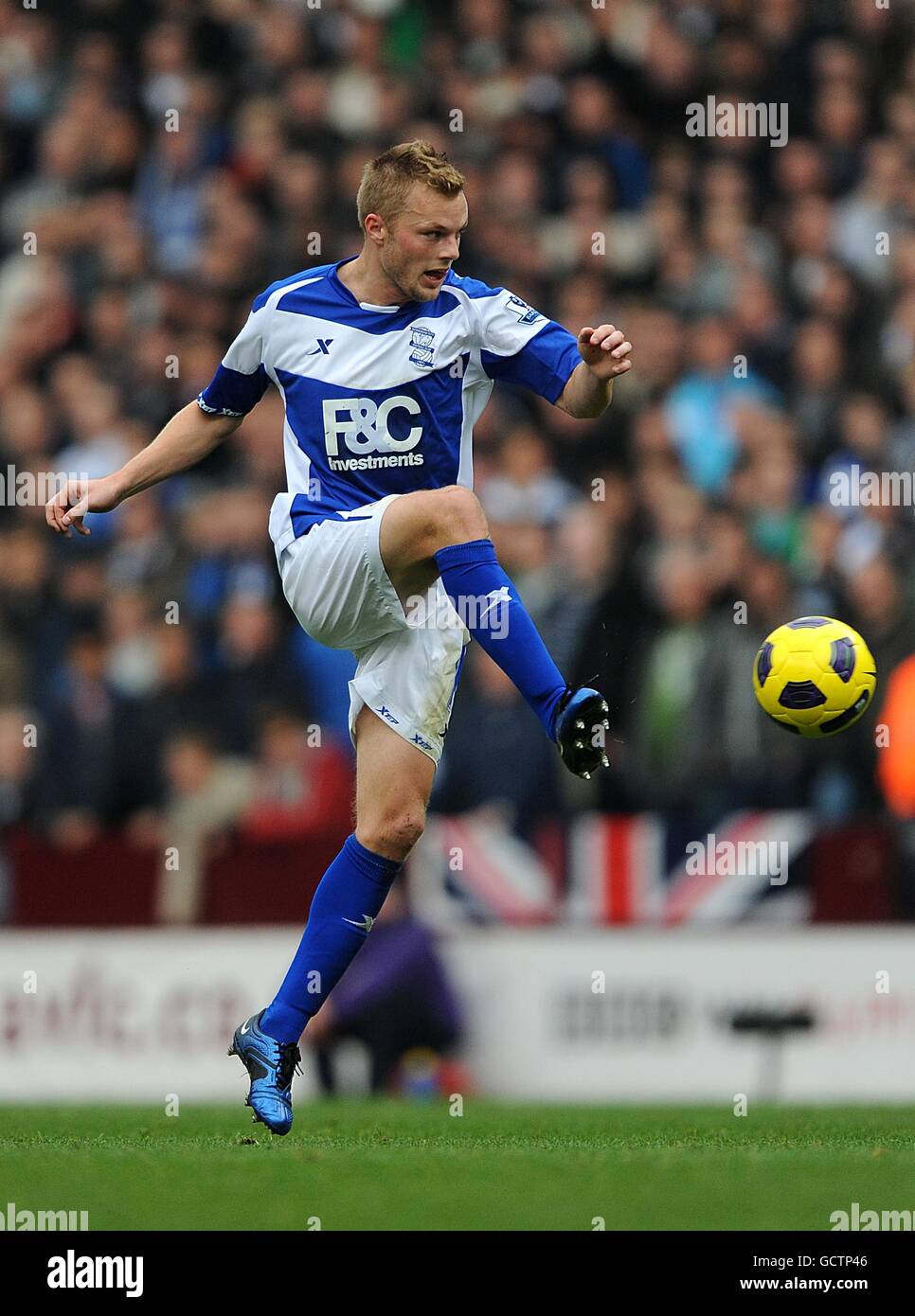 Football - Barclays Premier League - Aston Villa / Birmingham City - Villa Park. Sebastian Larsson, Birmingham Banque D'Images