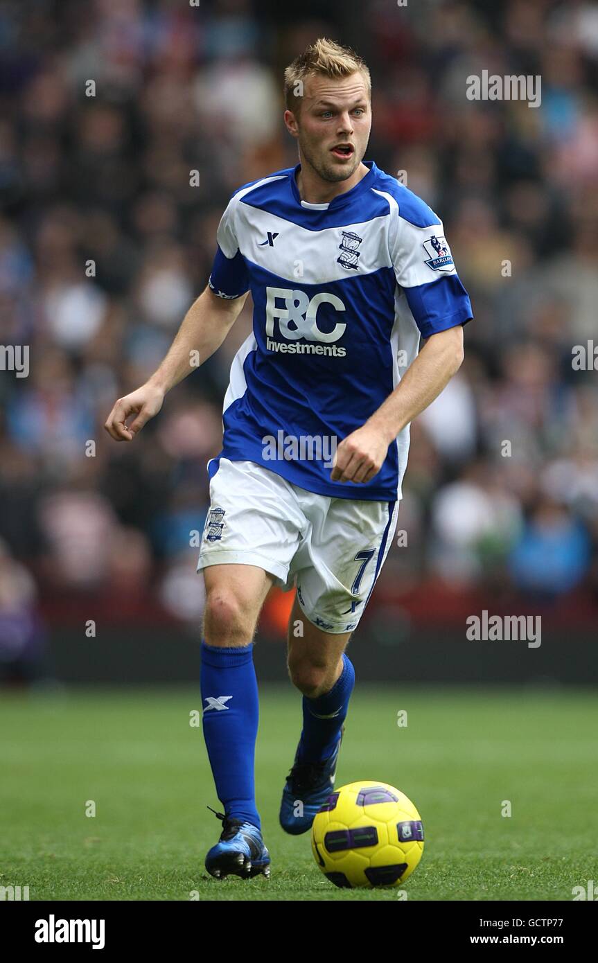 Football - Barclays Premier League - Aston Villa / Birmingham City - Villa Park. Sebastian Larsson, Birmingham Banque D'Images