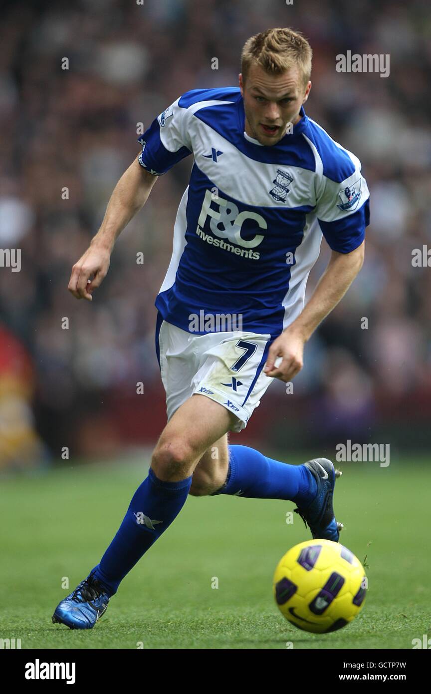 Football - Barclays Premier League - Aston Villa / Birmingham City - Villa Park. Sebastian Larsson, Birmingham Banque D'Images