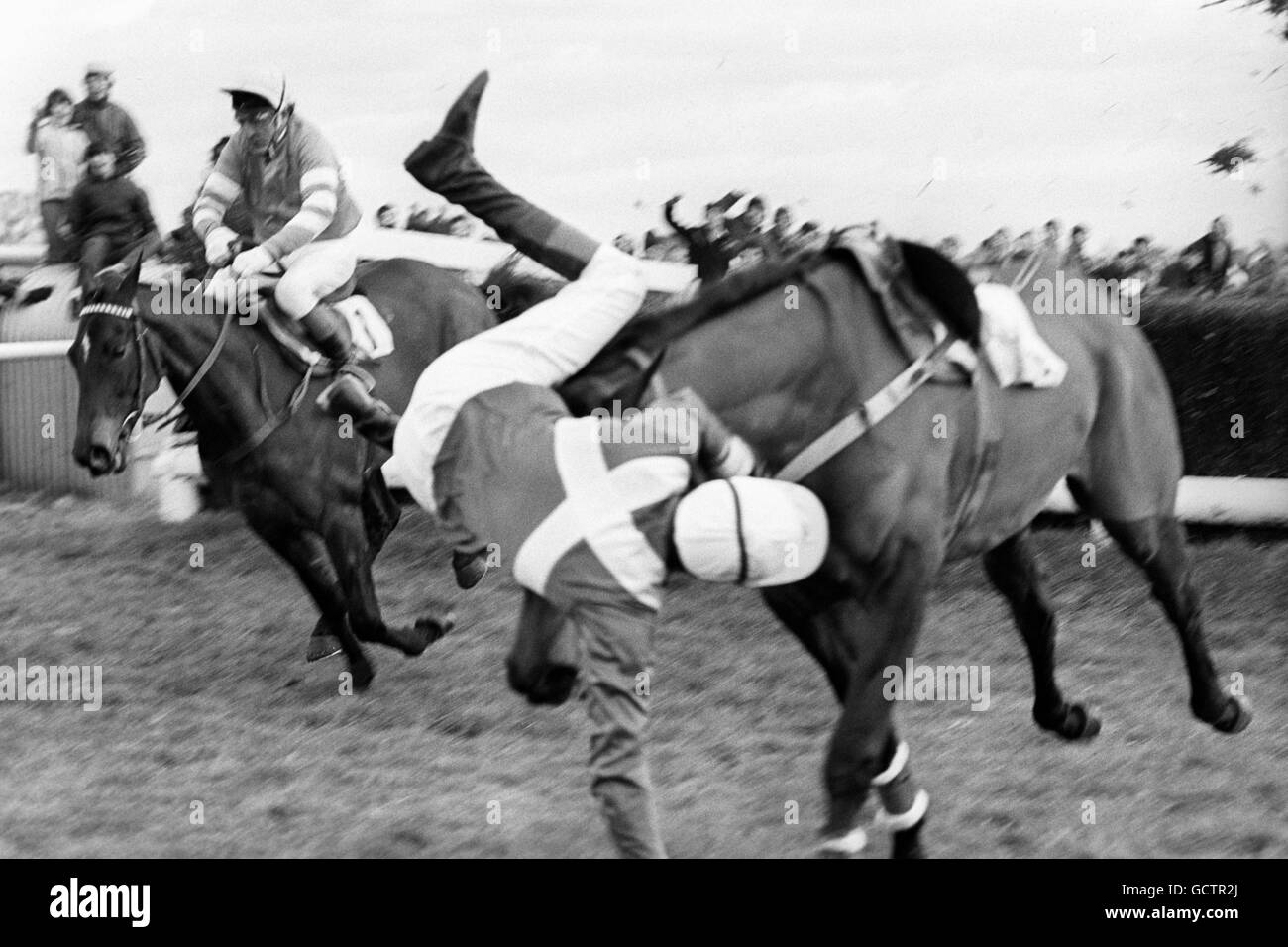 Les courses de chevaux - King George VI Chase - Kempton Banque D'Images