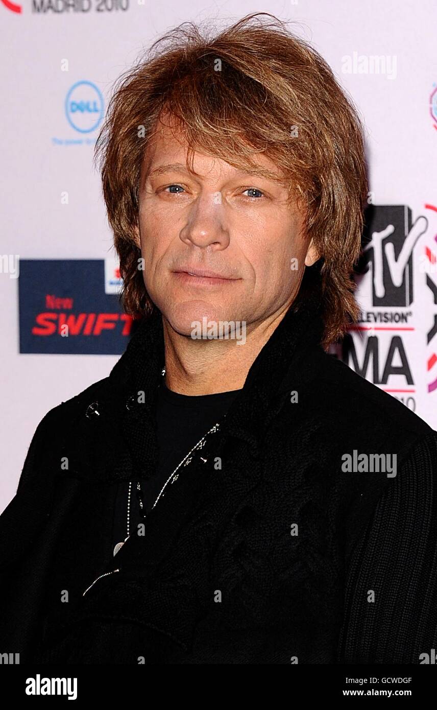 Jon Bon Jovi MTV Europe Music Awards 2010 à l'hôtel La Caja Magica -  Arrivées Madrid, Espagne - 07.11.10 Photo Stock - Alamy