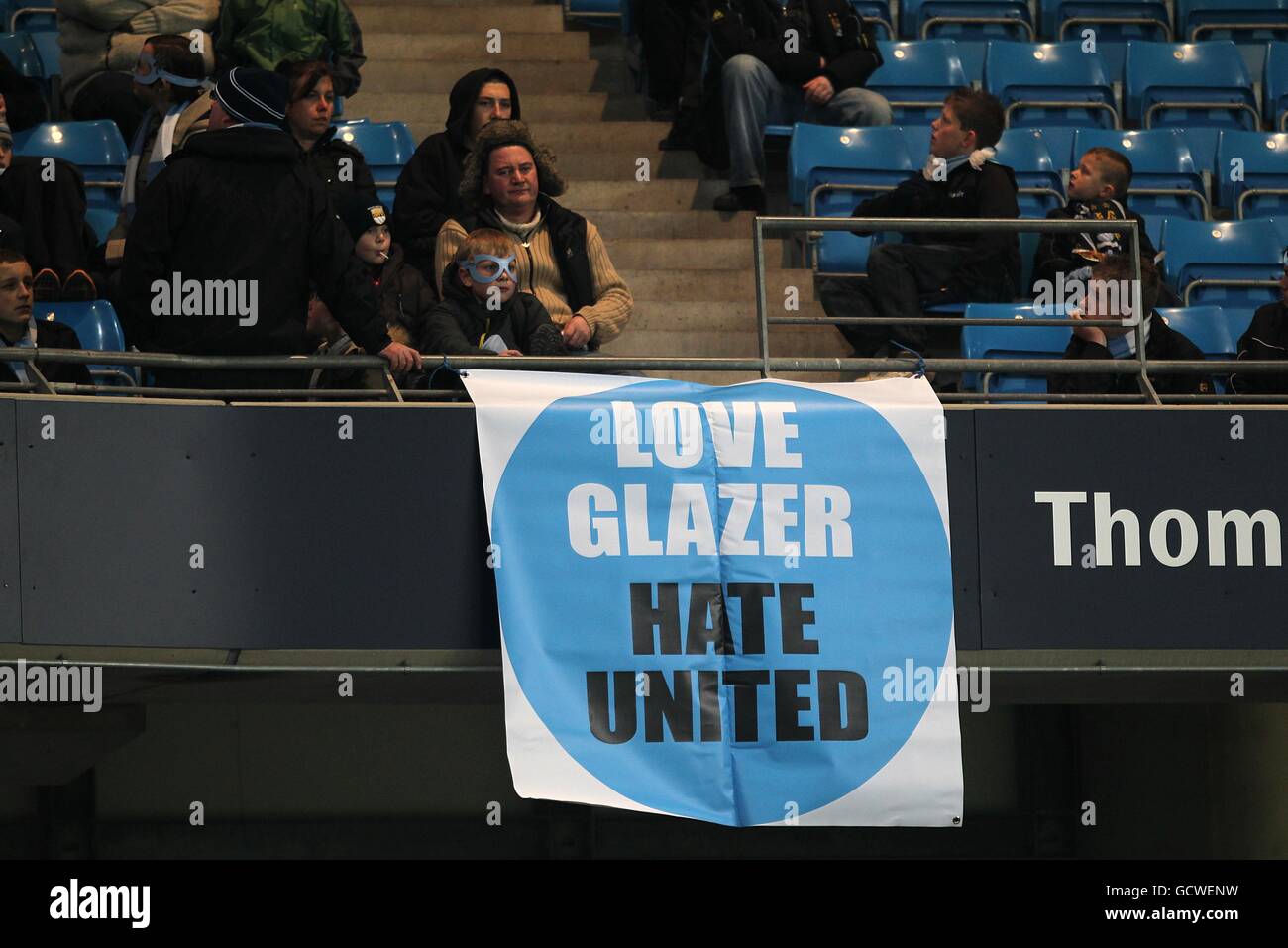 Soccer - Barclays Premier League - Manchester City v Manchester United - City of Manchester Stadium Banque D'Images