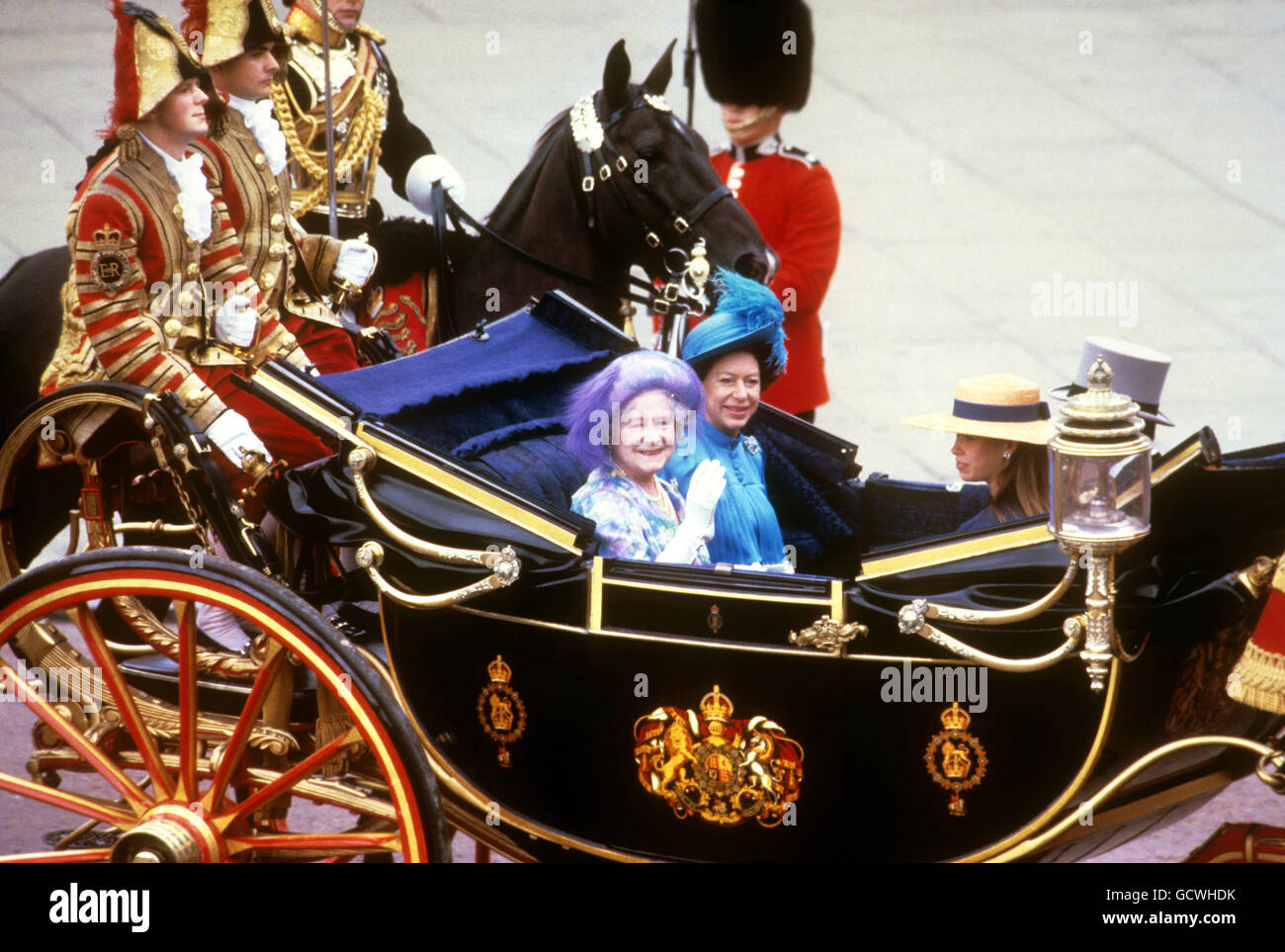 Image - Duc et Duchesse de York mariage - l'abbaye de Westminster Banque D'Images