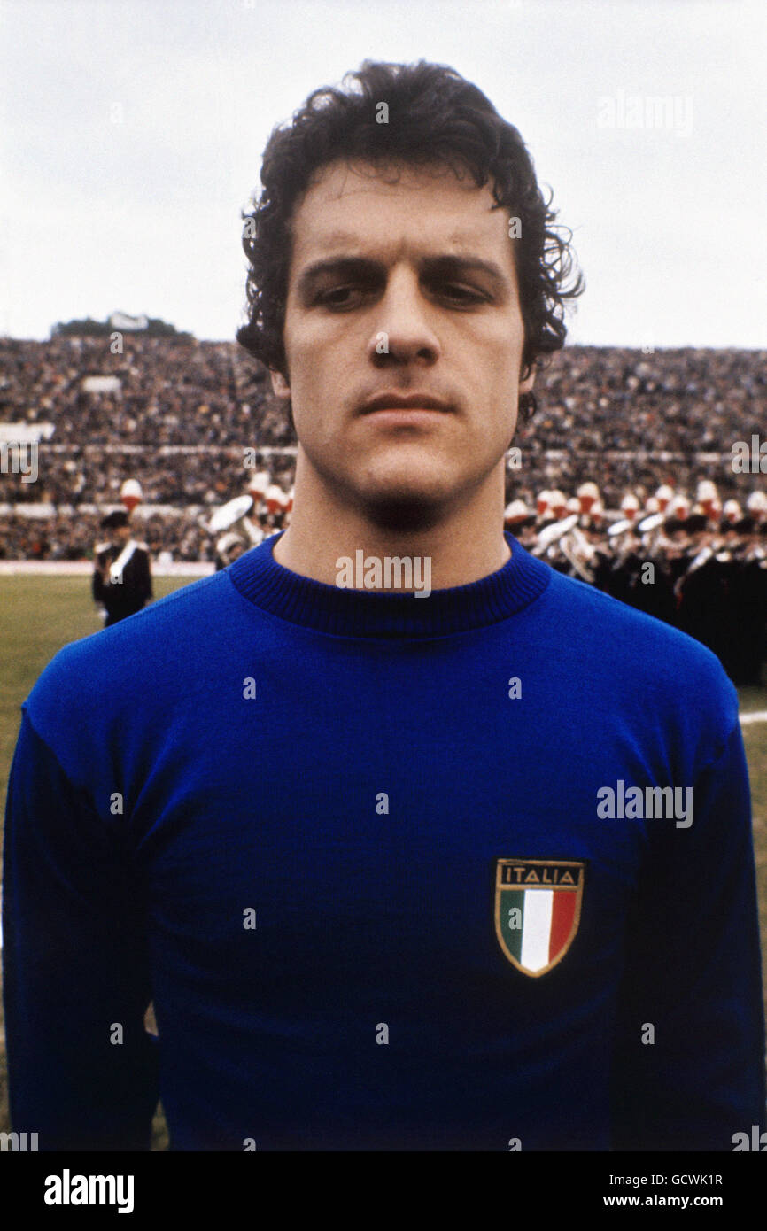 Football - International friendly - Italie / Allemagne de l'Ouest. Fabio Capello, Italie Banque D'Images