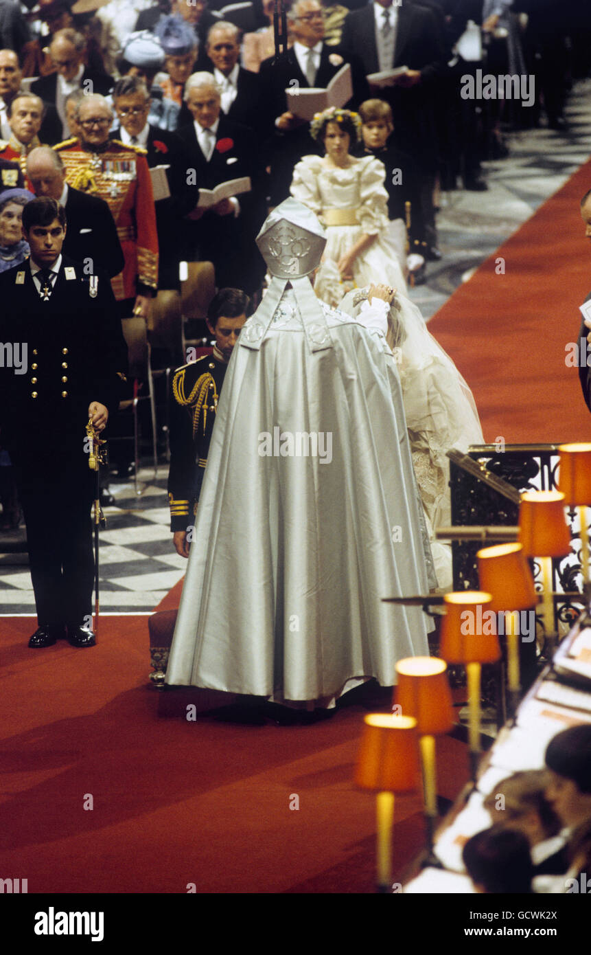 Image - Prince de Galles et de Lady Diana Spencer Wedding - Londres Banque D'Images