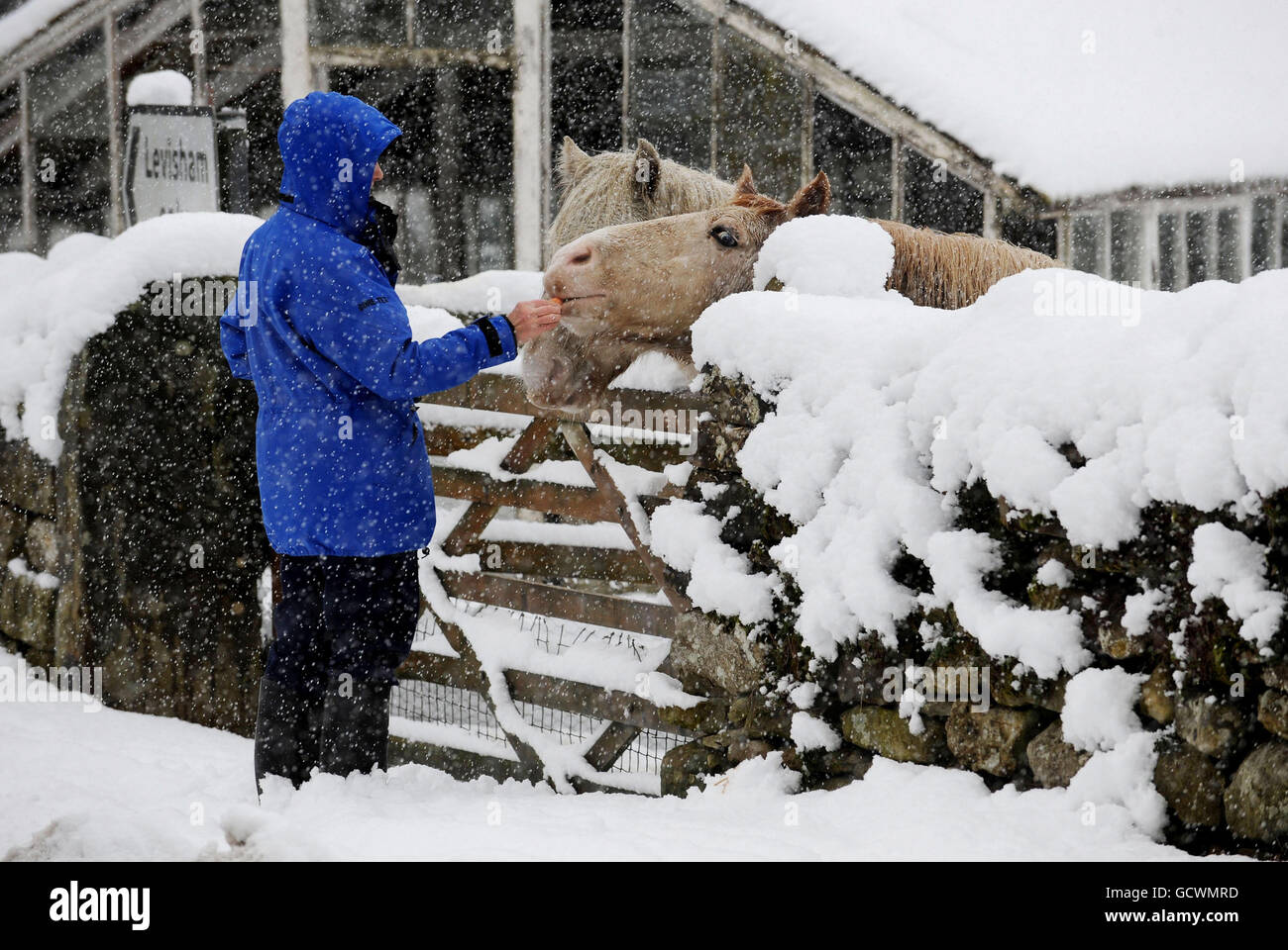 Météo d'hiver 25 nov. Banque D'Images