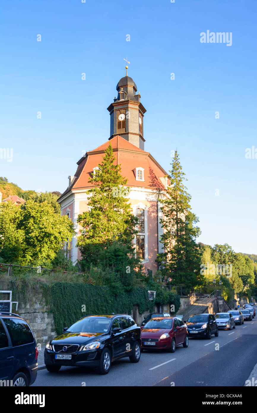 Loschwitz de Dresde, Saxe Allemagne église Banque D'Images