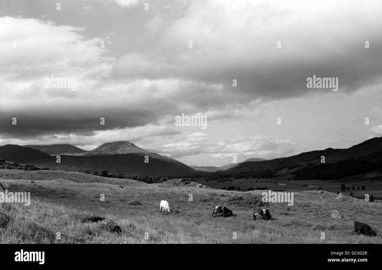 Bâtiments et monuments - Perthshire.Glen Dochart et Ben More, Perthshire Banque D'Images