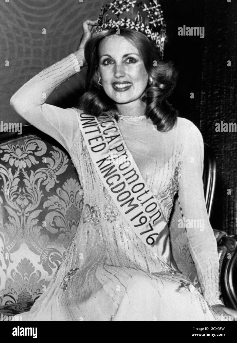 Concours de beauté - Miss Royaume-Uni - Blackpool.Carol Grant, Mlle Scotland, qui a été couronnée Miss Royaume-Uni lors de la finale à Blackpool. Banque D'Images