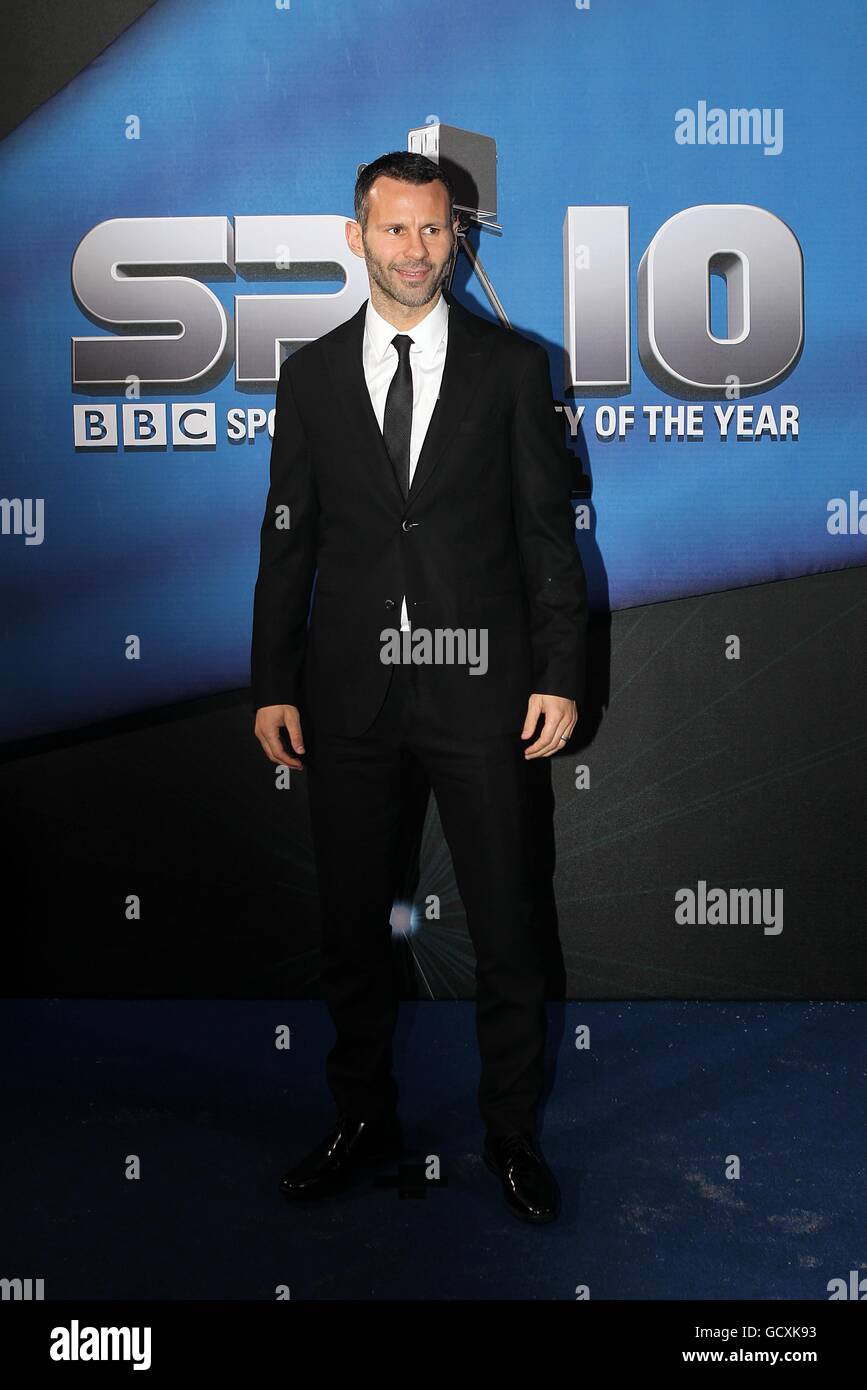 Ryan Giggs arrive pour les 2010 BBC Sports Personality of the Year Awards à la LG Arena, Birmingham. Banque D'Images