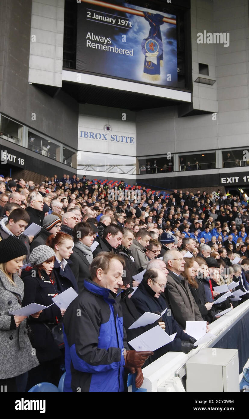 Memorial Catastrophe Ibrox Banque D'Images