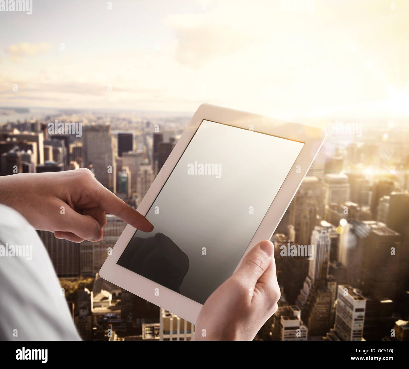 Restez connecté avec le monde Banque D'Images