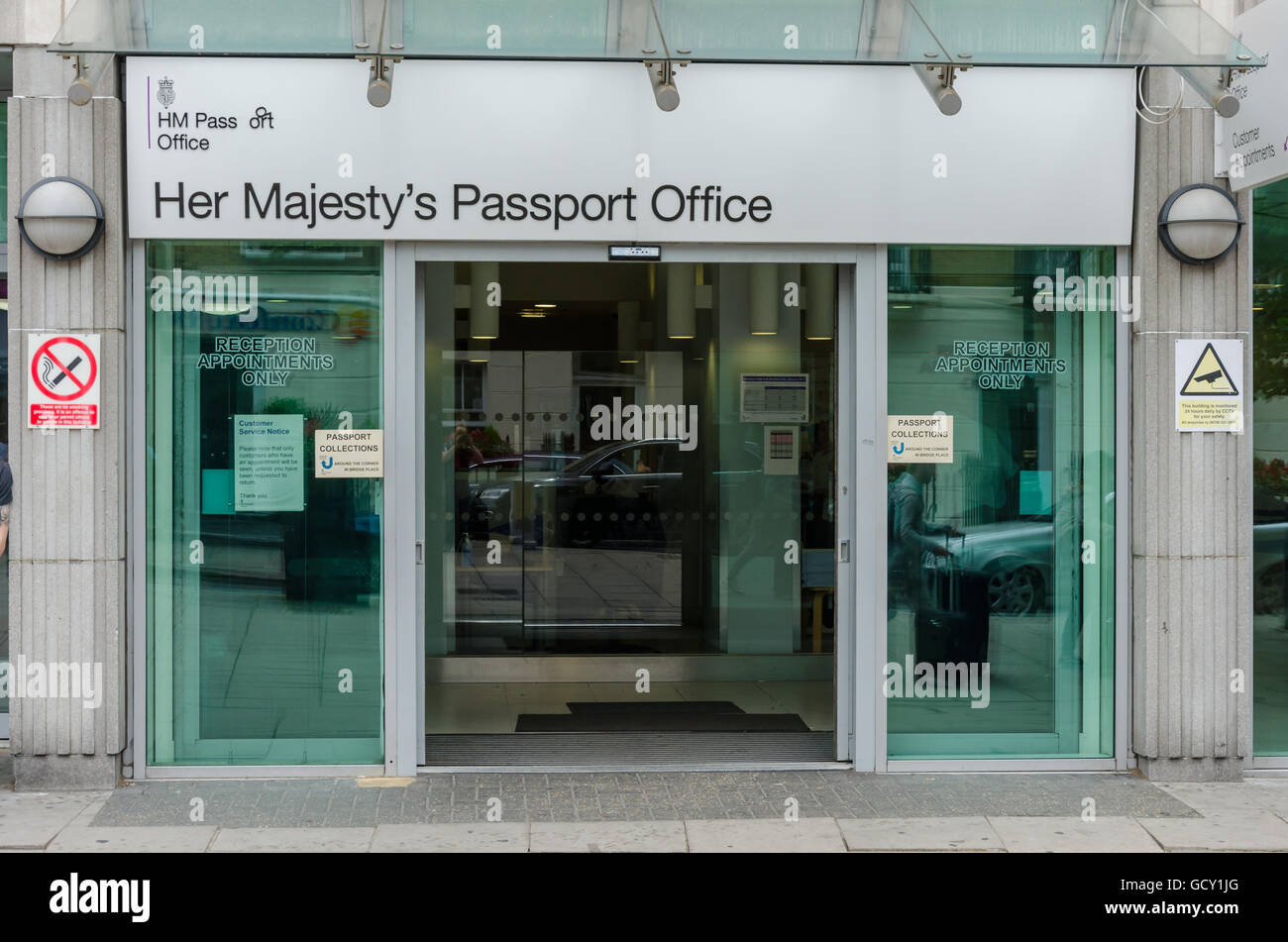 Bureau des passeports à Eccleston Square, London Banque D'Images