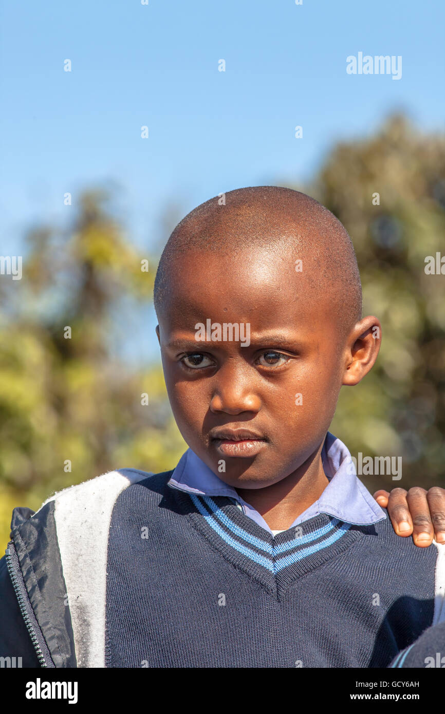 Portrait de l'enfant africain Banque D'Images