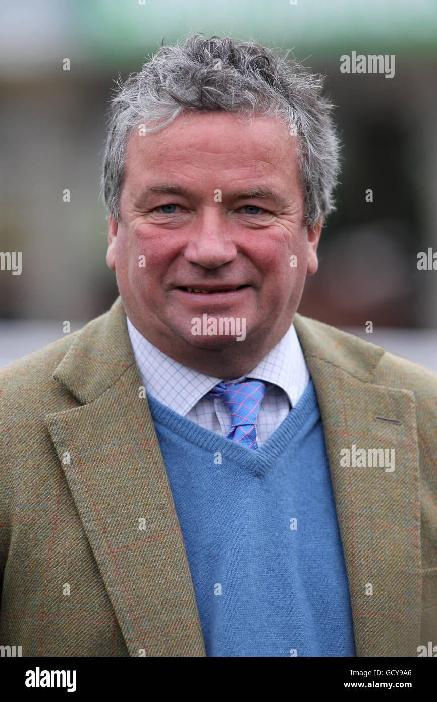 Courses hippiques - Hippodrome de Cheltenham.Entraîneur Nigel Twiston-Davies Banque D'Images