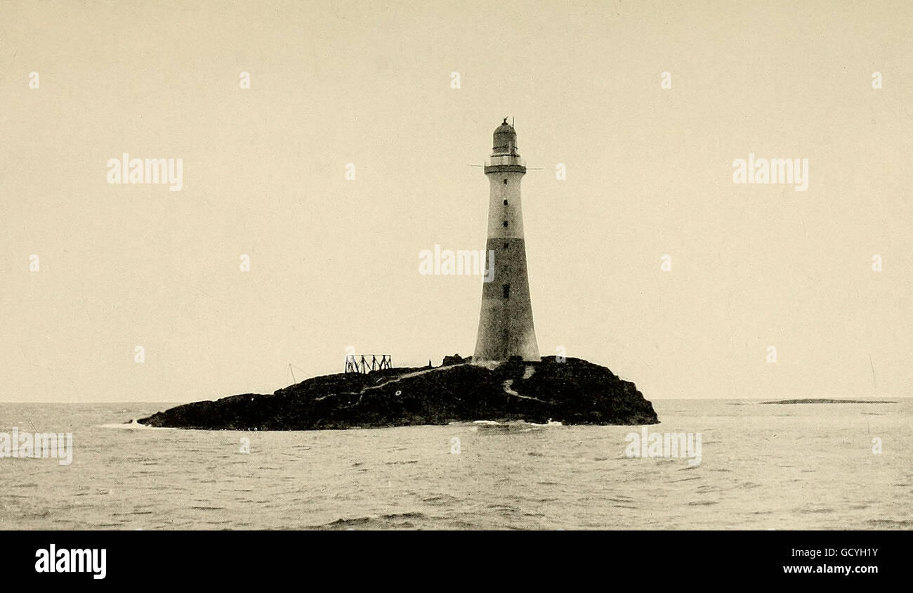 Le Dhu Heartach phare, vers 1890 Banque D'Images
