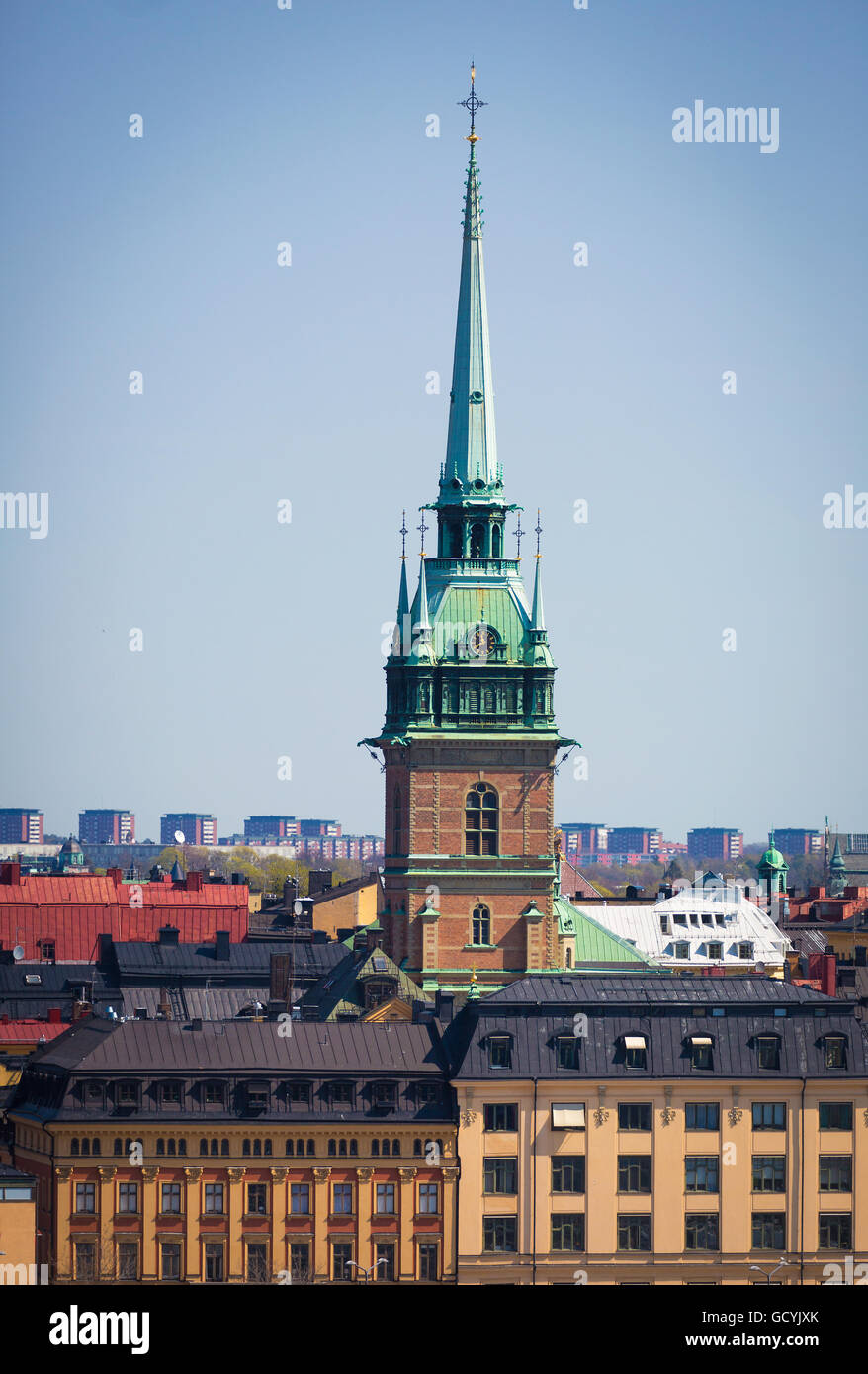 STOCKHOLM SUÈDE 4 mai 2016. L'église allemande dans la vieille ville de Stockholm. Banque D'Images