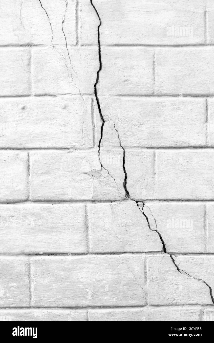 Mur de briques blanches Banque D'Images