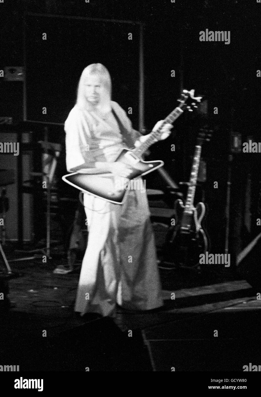 La formation originale du groupe de rock 'Kansas' en concert au Sportatorium de Hollywood, Hollywood, FL. en 1980. Banque D'Images