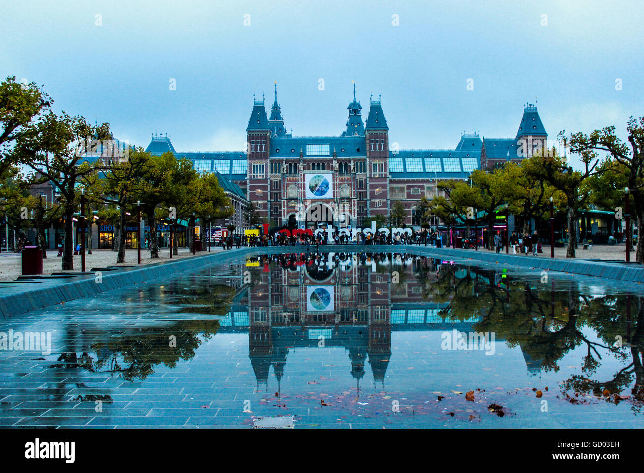 Je Amsterdam, Amsterdam attraction principale, Novembre 2015 Banque D'Images