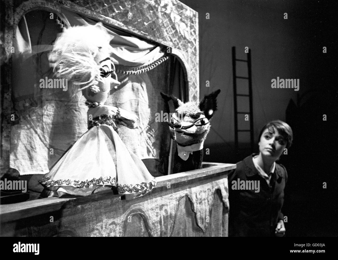 Anna Maria Alberghetti sur scène dans Carvial ! En 1961. Banque D'Images