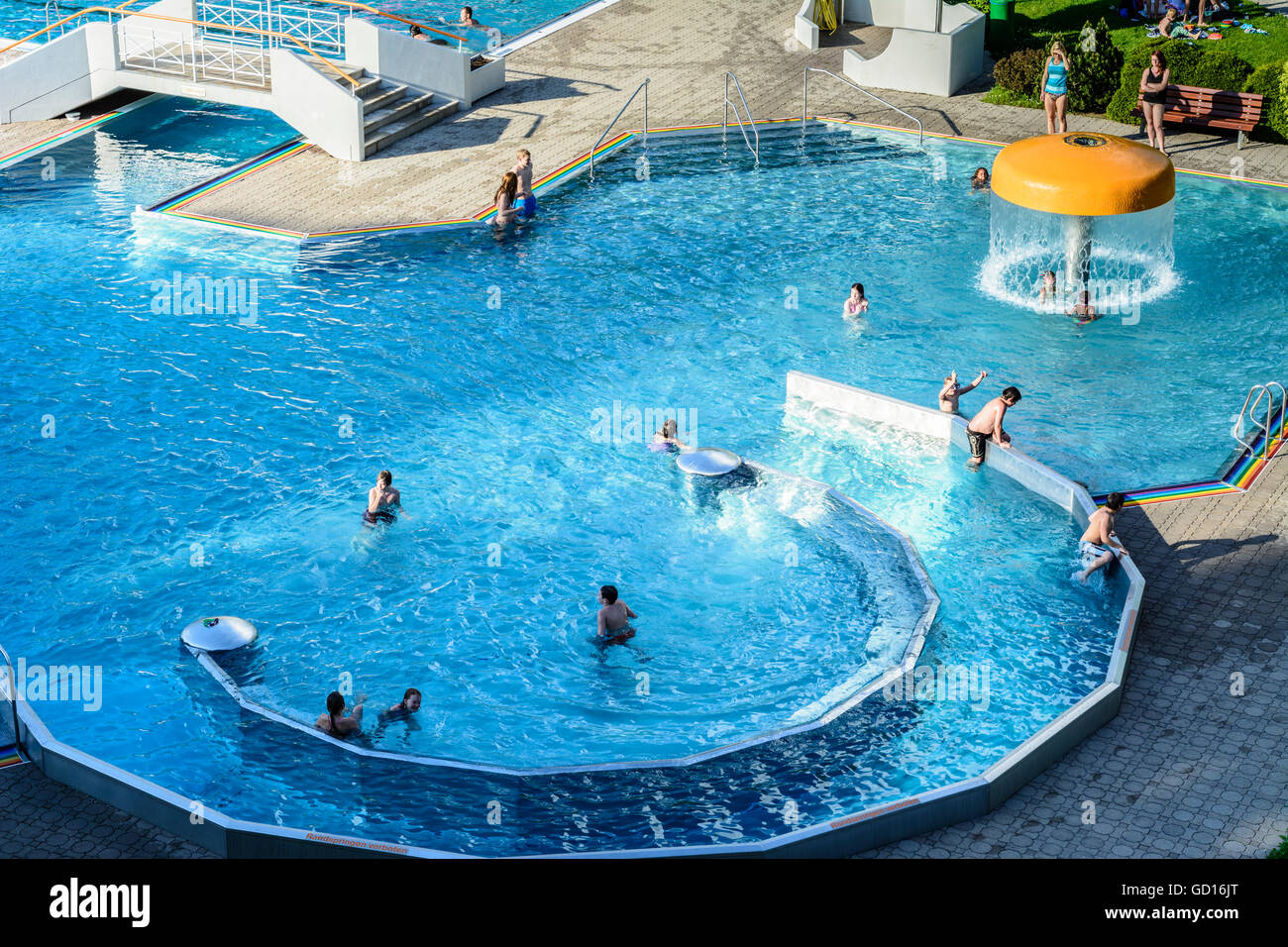 Waidhofen an der Ybbs : piscine extérieure, l'Autriche, Niederösterreich, Autriche, Mostviertel Banque D'Images