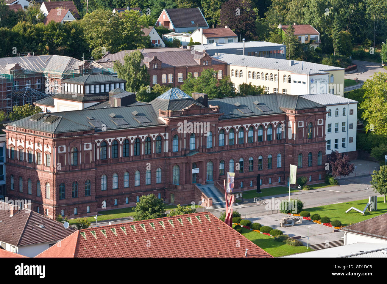 Vue de la Pfalzgalerie musée, construit en 1875, l'art museum, musée, Kaiserslautern, région du Palatinat, Rhénanie-Palatinat Banque D'Images