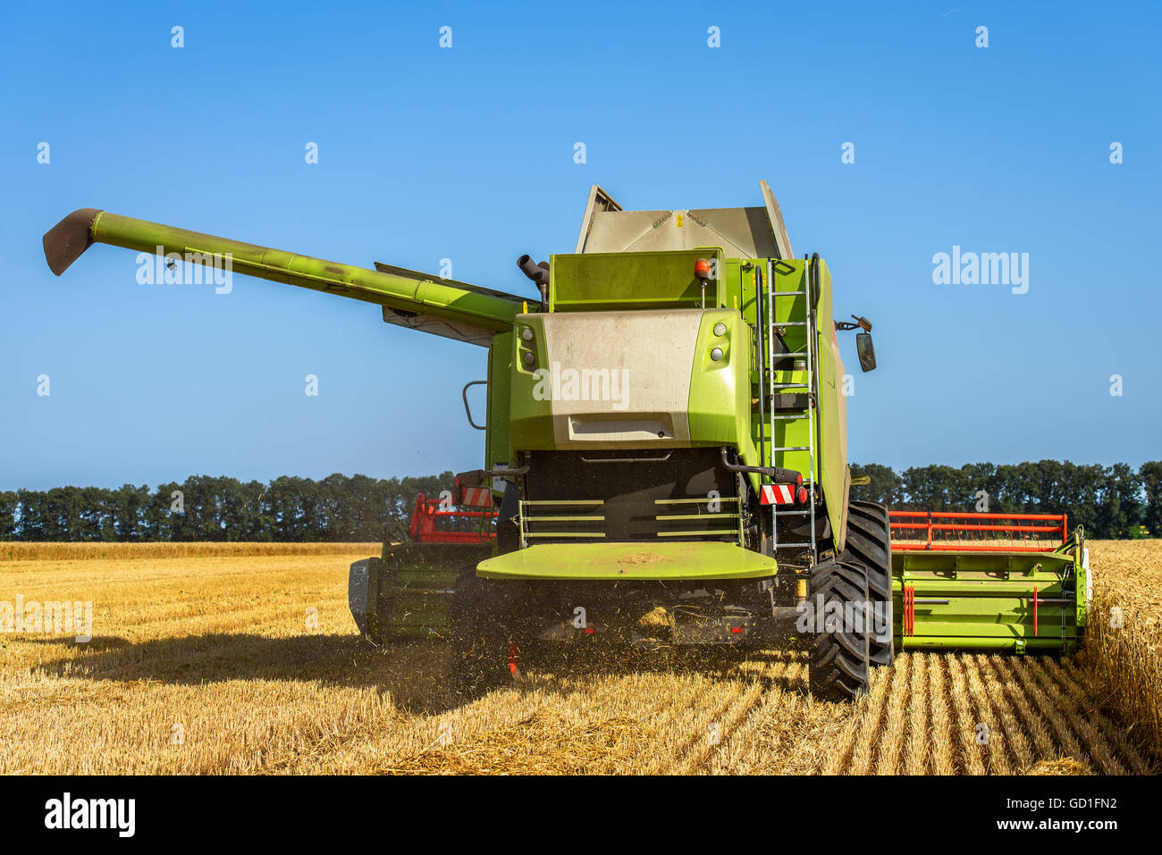 Dobrich, Bulgarie - Juillet 08, 2016:660 rendmt Lexion Claas moissonneuse batteuse sur l'affichage lors de l'assemblée annuelle des agriculteurs de Nairn Voir Juillet 08,2016 Banque D'Images