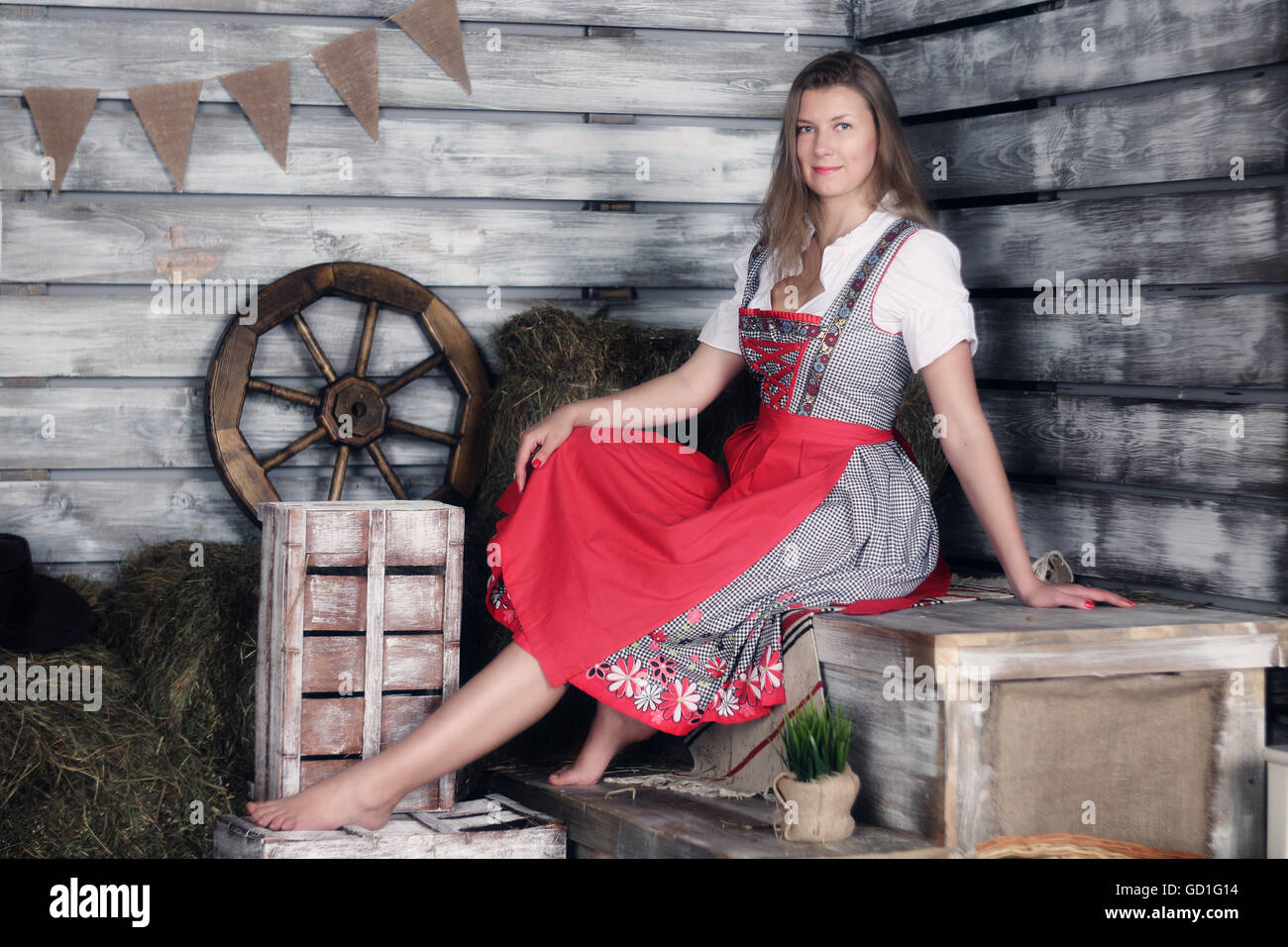 Robe traditionnelle allemande sale