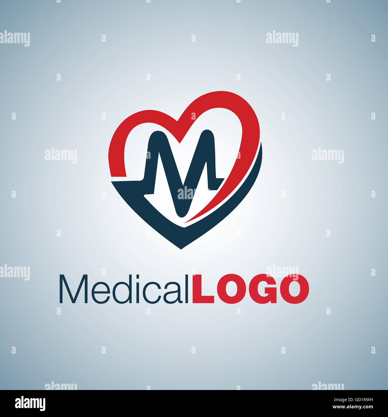 Logo médicale conçue de façon simple, de sorte qu'il peut être utiliser pour de multiples propose comme marque, logo, symbole ou icône. Illustration de Vecteur