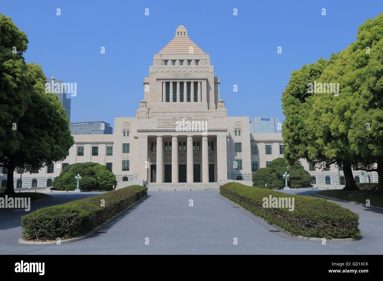 Bâtiment de la Diète nationale. Bâtiment de la Diète nationale est l'endroit où les deux chambres de la Diète du Japon. Banque D'Images