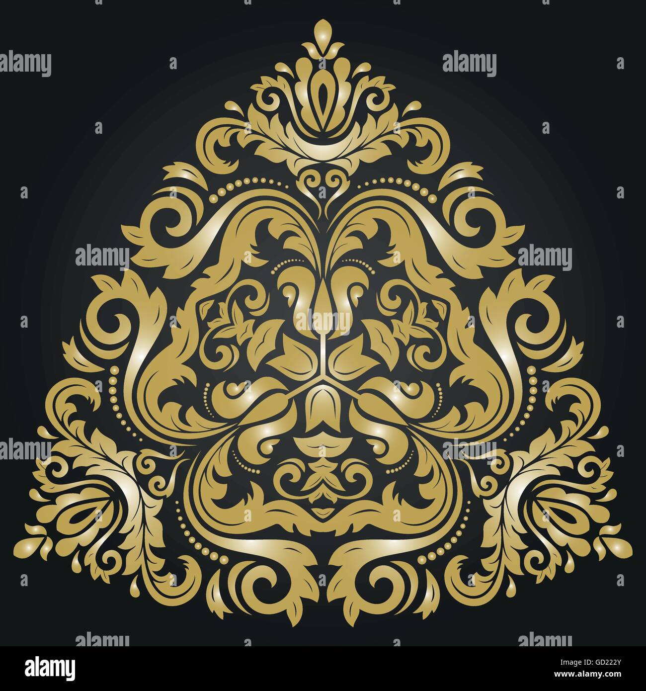 Ornement vecteur élégant dans le style d'Barogue Illustration de Vecteur