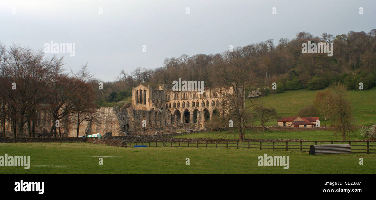 Abbaye de Rievaulx Banque D'Images