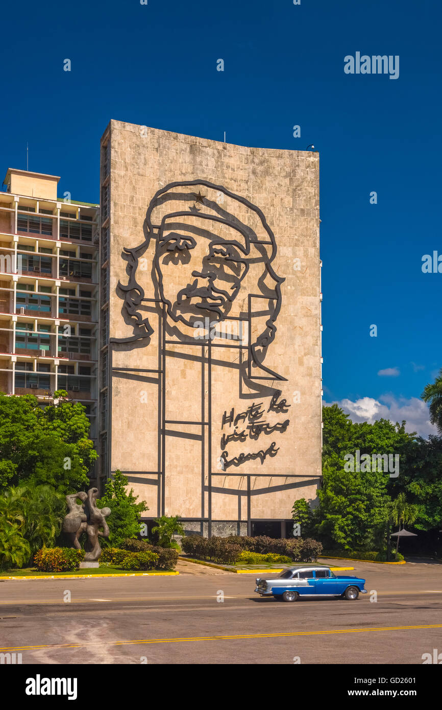 La Plaza de la Revolucion, Vedado, La Havane, Cuba, Antilles, Caraïbes, Amérique Centrale Banque D'Images